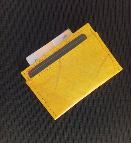 ECO SMART SLIM WALLET LEAF LEATHER BUSINESS CARD HOLDER BILL NOTE SLIM WALLET