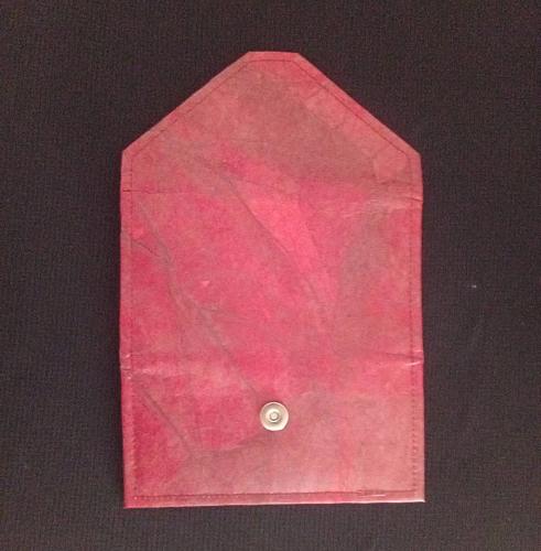 ENVELOP WALLET RED VEGAN ENVELOP TRAVEL WALLET FOLDABLE WALLET