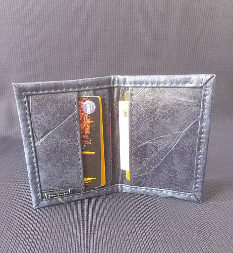 FOLDER NAME CARD CREDIT CARD HOLDER DARK BLUE SLIM SMART WALLET