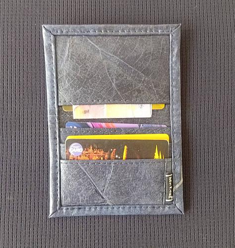 FOLDER NAME CARD CREDIT CARD HOLDER DARK BLUE SLIM SMART WALLET