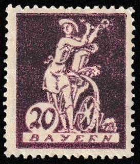 German State Bavaria Unused Scott #259 Catalog Value $.25