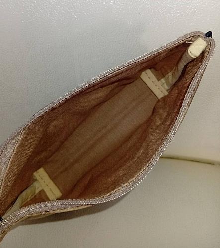 MULTIPURPOSE TRAVEL AMENITY KIT LEAF LEATHER STATIONARY CASE TRAVEL CASE HNADICRAFT