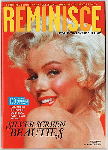 REMINISCE MAGAZINE August - September 2017 Issue MARILYN MONROE Cover