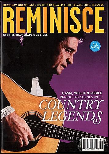 REMINISCE MAGAZINE October - November 2017 Issue JOHNNY CASH Cover