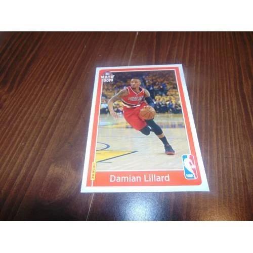 nrmt-2016 panini math hoops basketball-5x7 card-damian lillard-blazers-nba-rare!