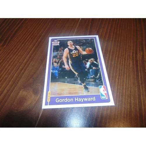 nrmt-2016 panini math hoops basketball-5x7 card-gordon hayward-jazz-nba-rare!