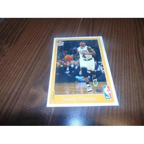 nrmt-2016 panini math hoops basketball-5x7 card-isaiah thomas-celtics-nba-rare!