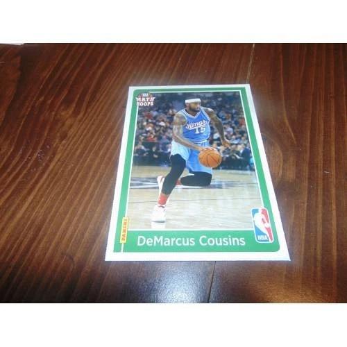 nrmt-2016 panini math hoops basketball-5x7 card-demarcus cousins-kings-nba-rare!