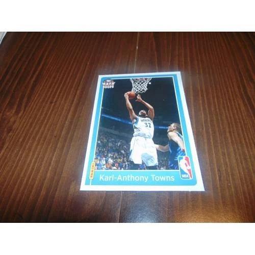 nrmt-2016 panini math hoops basketball-5x7 card-karl-anthony towns-wolves-nba-rare!