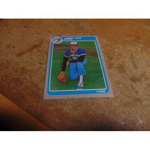 nrmt-1985 fleer baseball #110 jimmy key-bluejays-rc-rookie card-mlb