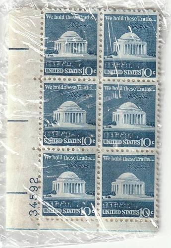1973 We hold these Truths... 10 cent stamps