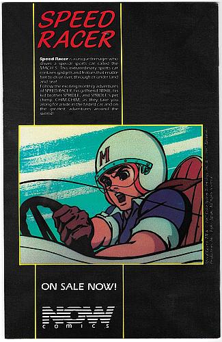 RACER X No. 1 Now Comics SPEED RACER