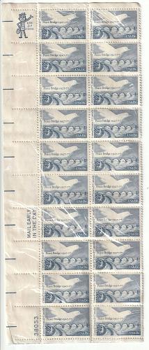 1977 Peace Bridge 13 cent stamps