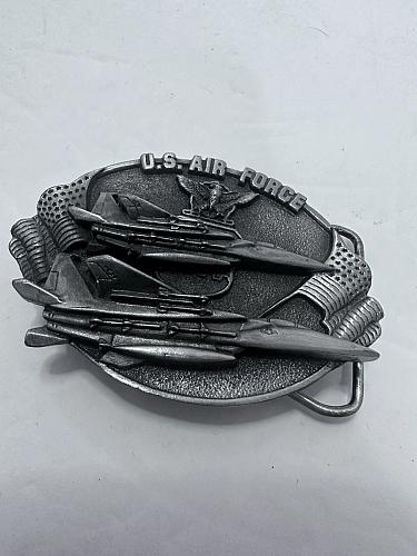 used-vintage 1982 bergamot brassworks- u.s. air-force belt buckle-made in usa!