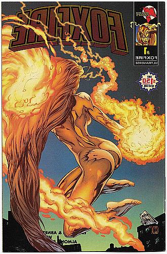 FOXFIRE No. 1 Reverse Image Back Cover Malibu Comics