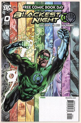 BLACKEST NIGHT No. 0 Free Comic Day 2009 Giveaway GREEN LANTERN
