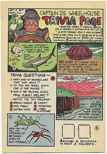 CAPTAIN D'S EXCITING ADVENTURES No. 22 Giveaway Comic