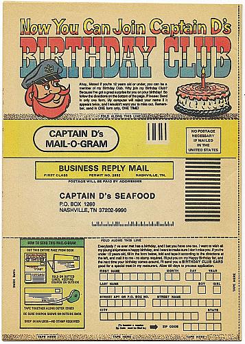CAPTAIN D'S EXCITING ADVENTURES No. 25 Giveaway Comic