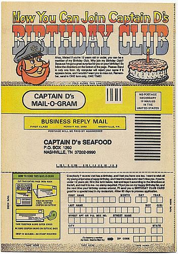 CAPTAIN D'S EXCITING ADVENTURES No. 28 Giveaway Comic
