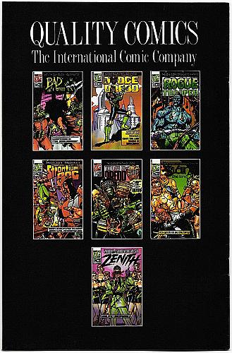 JUDGE DREDD No. 33 Dredd Is Watching! Quality Comics