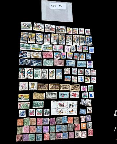 Collection of US used stamps wide variety