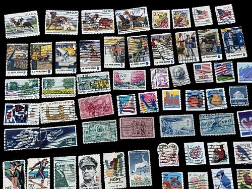 Collection of US used stamps wide variety