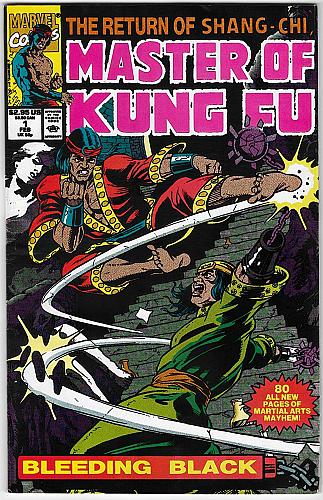 MASTER OF KUNG FU - BLEEDING BLACK No. 1 - 80 Page Giant One Shot From 1990