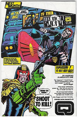 JUDGE DREDD No. 6 Santa Claus Cover Quality Comics