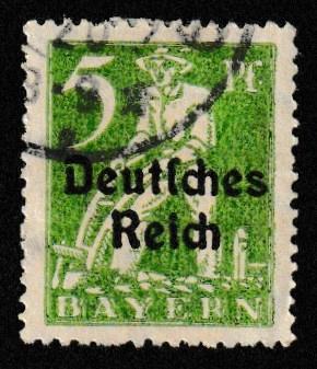 German State Bavaria Used Scott #256 Catalog Value $1.60