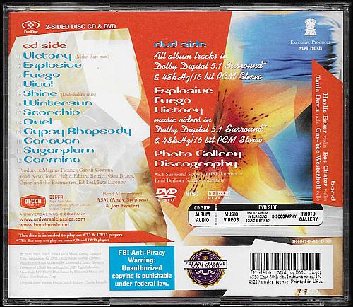 EXPLOSIVE - THE BEST OF BOND Double Sided CD-DVD Combo Disc USED CD