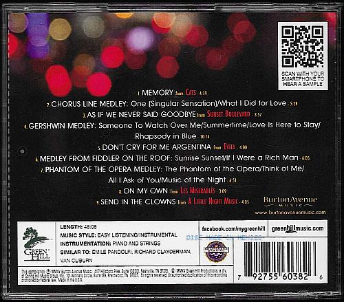 DAVID OSBORNE For The Love Of Broadway SIGNED Piano USED CD