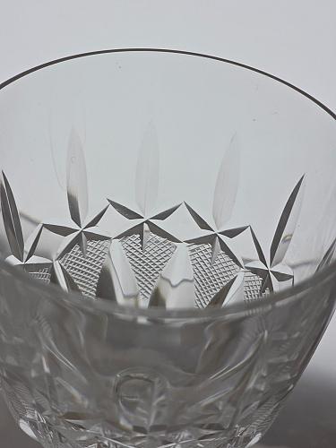 4 Hand Cut glass wines stemware