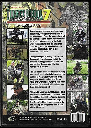 TURKEY SCHOOL 7 - NO ABSOLUTES 10 Hunts USED Hunting DVD