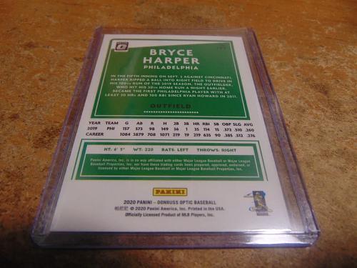 mt 2020 panini donruss optic baseball #183 bryce harper-phillies mlb