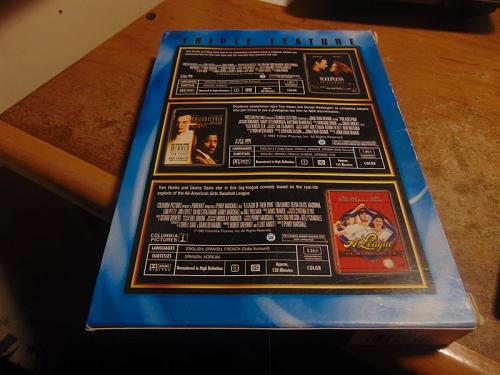 used-3 dvd set-tom hanks-triple feature-columbia-philadelphia-a league of their own