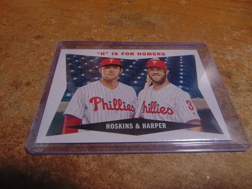 mt 2020 topps archives baseball insert #60cc-hh bryce harper/rhys hoskins-phillies