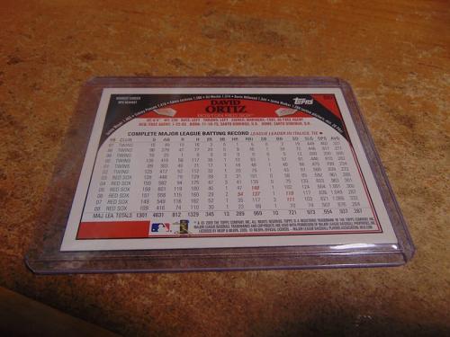 nrmt 2009 topps baseball #50 david ortiz redsox hof mlb