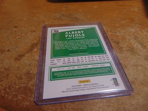 mt 2020 panini donruss baseball #188 albert pujols-angels-mlb