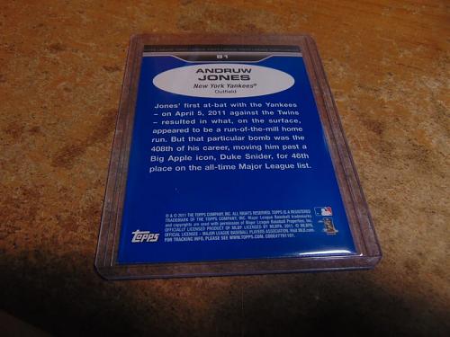 nrmt-2011 topps lineage baseball-#81 andruw jones-yankees-hof-mlb