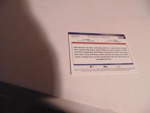 nrmt-2025 topps update #us229 veteran combos-braves-ozzie albies/marcell ozuna-mlb