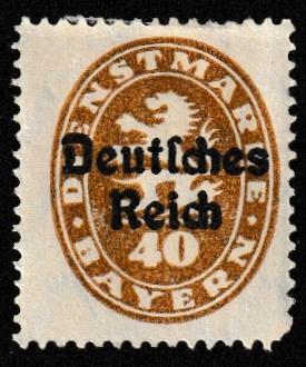 German State Bavaria Unused Scott #O57 Catalog Value $.25