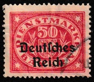 German State Bavaria Used Scott #O40 Catalog Value $22.50