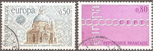 [FR1303] FRANCE Europa/CEPT Used Complete Set (1971)