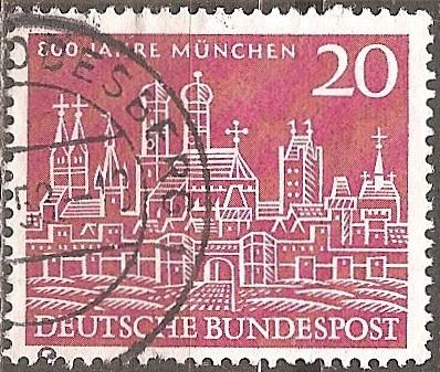 [GE0785] GERMANY Munich 800th Anniversary Used Single (1958)