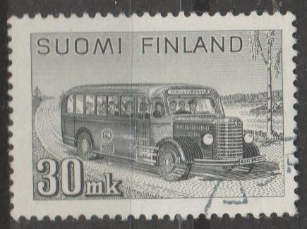 [FI0253] FINLAND Postal Bus, Used (1947)