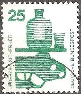 [GE1077] GERMANY Accident prevention Used (1971-1974)