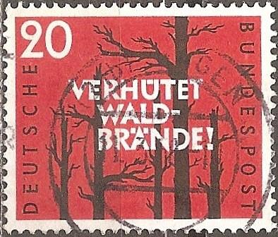 [GE0782] GERMANY Forest File Prevention, Used Single (1958)
