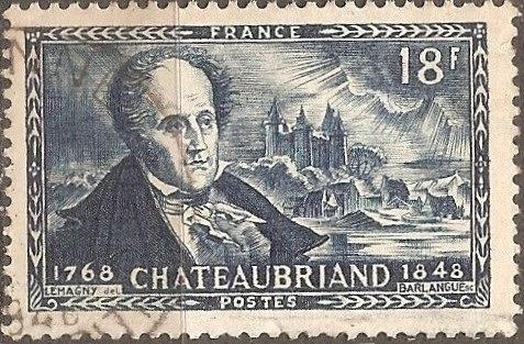[FR0603] FRANCE Vicomte de Chateaubriand, Used Single (1948)