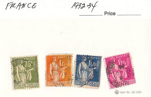 France 4 different of 4 total stamps included (SC0_267)