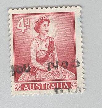 Australia QE 2 red 4 Used (BP90040)